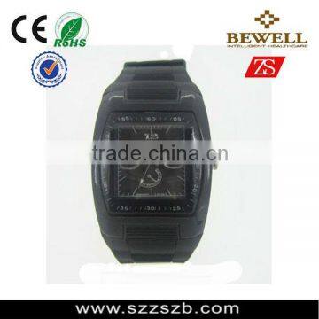 Black plastic waterproof watch , promotion watch japan movement quartz wrist watch