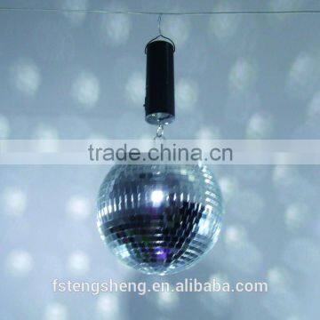 Hanging Plastic Mirror Ball for Party/Club/Disco with battery sound control Motor