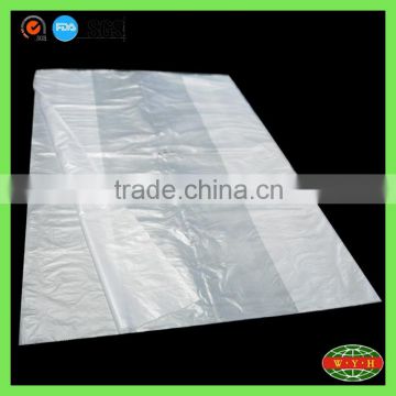 side gusset HDPE plastic bag with vacuum seal , plastic flat bag big size