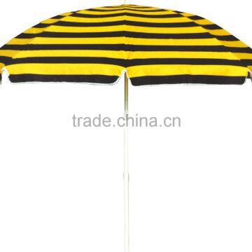 Stripe tilt mechanism Conventional round beach umbrella