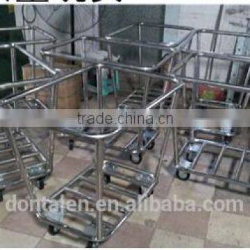 Update International 300 lb Capacity Four Wheel Folding Hand Truck Trolley Waste Collection Vehicle photo-4
