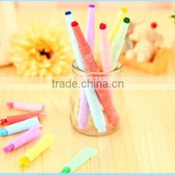 new design Candy color highlighter pen , lovely marker pen for gift , Stamp pen