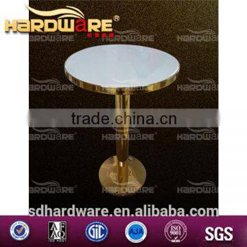 MDF top round banquet table stainless steel wedding table