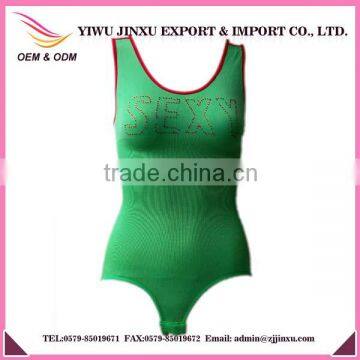 Wholesale Seamless Straps With Rhinstone Open Crotch Tummy Control Fitness Shapewear