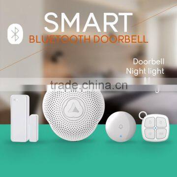 Built in 4.0 wireless Bluetooth doorbell with alarm buzzer,support android and IOS smartphone