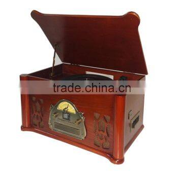 2015 Antique gramophone Turntable player with USB RADIO CD