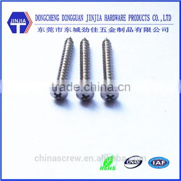 metric M1.4 cross recess galvanized half thread self tapping screw