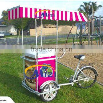 Manufacture design solar ice cream freezer bike solar portable rechargeable battery bicycle freezer solar freezer with tricycle