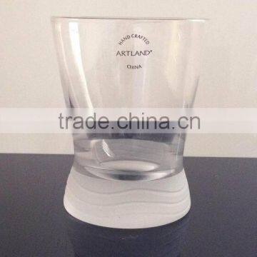 frosted glass cup glass cup for candle double wall glass espresso cup