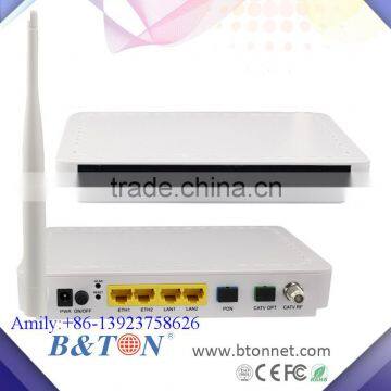 HGU GPON EPON ONU 4FE/GE+2POTS+WIFI Compatible with ZTE HUAWEI OLT