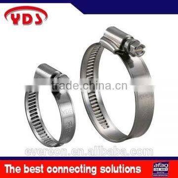 German AISI 316 Stainless Steel Worm Gear Hose Clamp