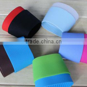 Eco-friendly silicone coffee cup sleeve