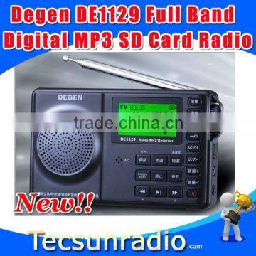 Wholesale Degen DE1129 FM MW SW Full-band SD card RDS Radio