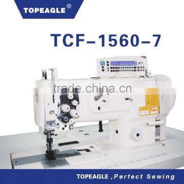 TOPEAGLE TCF-1560-7 2-needle Compound Feed Lockstitch Sewing Machine With Auto Thread Trimmer