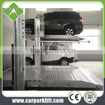 SMART VERTICAL HYDRAULIC PARKING LIFT; TWO POST DOUBLE LAYER PARKING EQUIP WITH CE CERT IN PROMOTIOIN