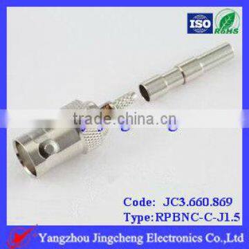 Reverse Polarity BNC female body with male pin solder for RG316 RG174 cable