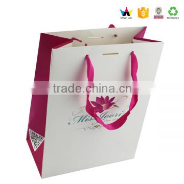 China supplier small jewelry gift bag with ribbon