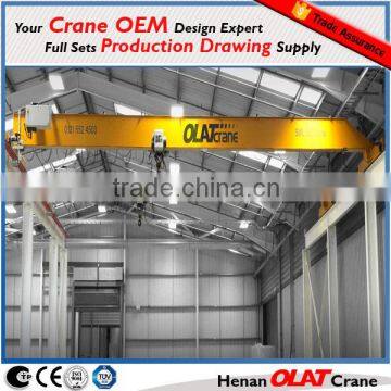 3D design drawing Customizable Europe type single girder bridge crane