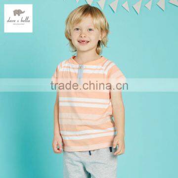 DK0307 dave bella summer baby boys striped t-shirt kids t shirts children tops boys cotton tee