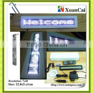 IR remote control & PS software 7X40SMD-W LED message signs