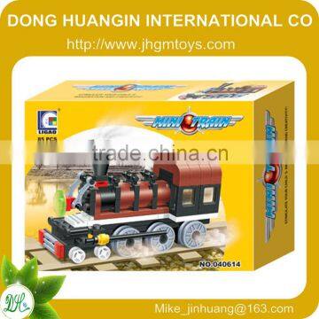 Wange Train Seris abs plastic building brick toy