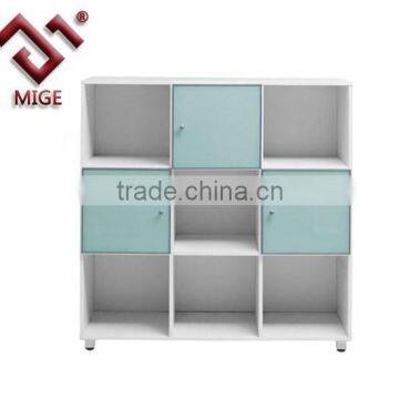 3 Doors Square File Cabinet Sale with Metal Base