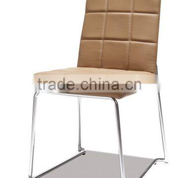 Modern Stainless Steel Living Room Square Dining Chair