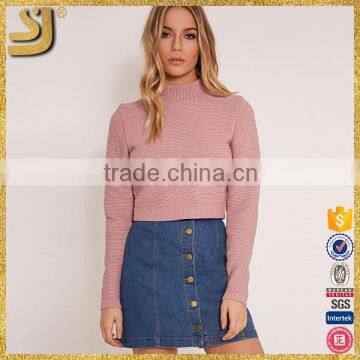 Hot selling casual high quality woman knitted sweater