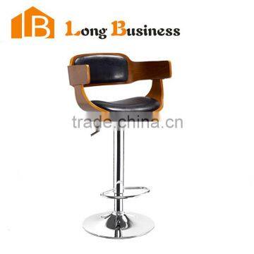 LB-5028 Hot sale New Wooden High Bar Stool Chair with Footrest and Armrest