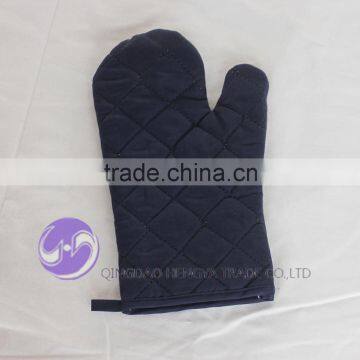 Cotton Black Kitchen Oven Mitt photo-5