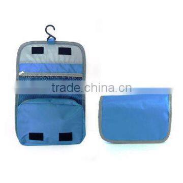 Foldable travel cosmetic pouch