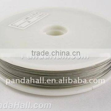 Tiger Tail, Stringing Materials, Silver-Gray, 0.3mm in diameter, about 90m/roll (L0.3MM01)