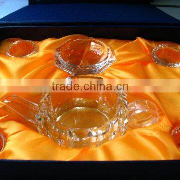 crystal tea set