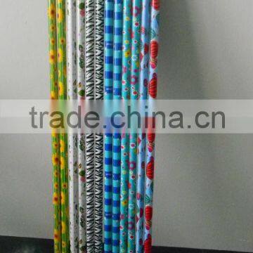 PVC coated metal broom handle with Italy/American thread for indian