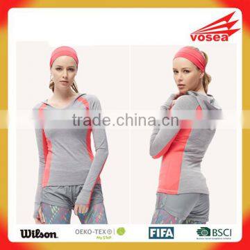 Hot sell quick dry low price girl spring running wear