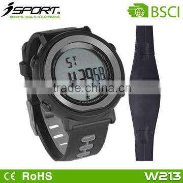 Healthy Outdoor Wireless Heart Rate Sports Watches with Pedometer