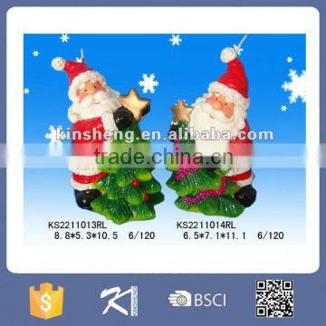 Christmas santa claus shape decorative candles