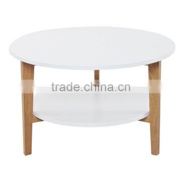 Modern small round coffee table, solid wood side table good sell to Europe