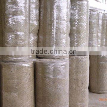 Rockwool blanket/mineral wool blanket with wire mesh