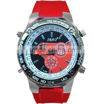 Newest Design Silicon Band Big Case Classic OEM Men Watch