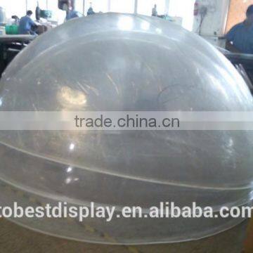 Custom size large plastic domes, clear dome, clear plastic dome cover