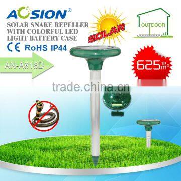 Top rated Widely use LED Light Solar vibrating snake deterrent and sonic snake repellent