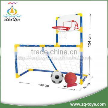 2 in 1 Indoor Football Game Basketball Backboard Ball Game for Kids photo-2
