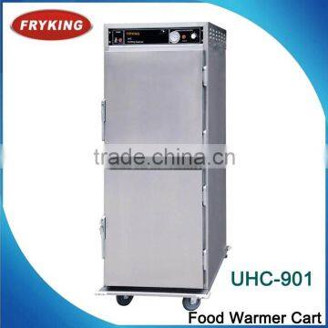 9 pans food heated holding cabinet cart