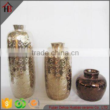 electroplating ceramic vase flower sale