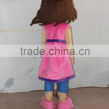 HI CE Hot Sale Funny Plush Pretty Girl Mascot Costume for Sale photo-3