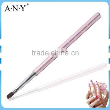 ANY UV Gel Nails Design Care Rhinestone Pink Metal Nylon Hair Brush Nail Art