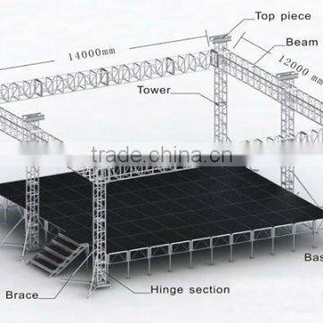 Hot Sale Aluminum Portable Stages/Concert Stages/Mobile Stages for Sale