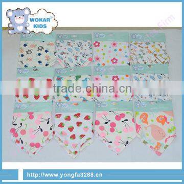 High Quality Cute 100% Organic Cotton Cute Factory Wholesale Baby Bib