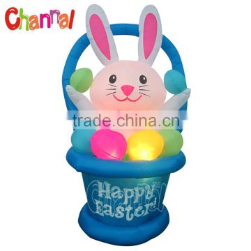 LED Easter Rabbit Easter Basket Holiday Llight Yard Decor